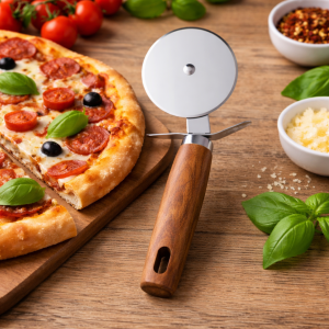 Roulette à Pizza Professionnelle Manche Bois – Qualité Premium & Prix Imbattable